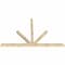 Ekena Millwork Saratoga Rough Sawn Timber Gable Bracket, Douglas Fir, 108"W x 68"H x 4"D x 4"F, 15/12 Pitch GBW108X68X0404SAR00RDF - alternate 3